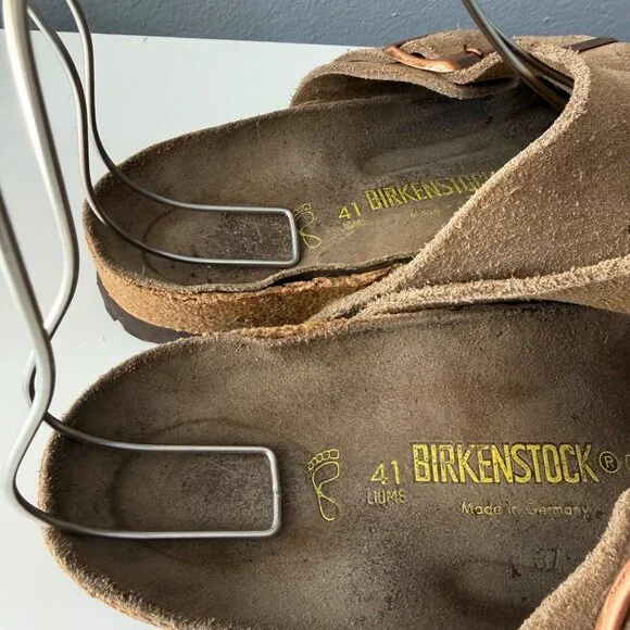 BIRKENSTOCK suede arizona sandals size 41 US 10-10.5 regular width - Picture 5 of 11